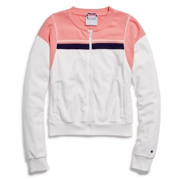 New Women's Champion Full Zip Up Jacket Warm Up Jacket Size Large - Picture 2 of 13